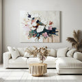 Elegant and Blooming Hand-Painted Thick Painted Flower Cluster Wall Art#FL10055