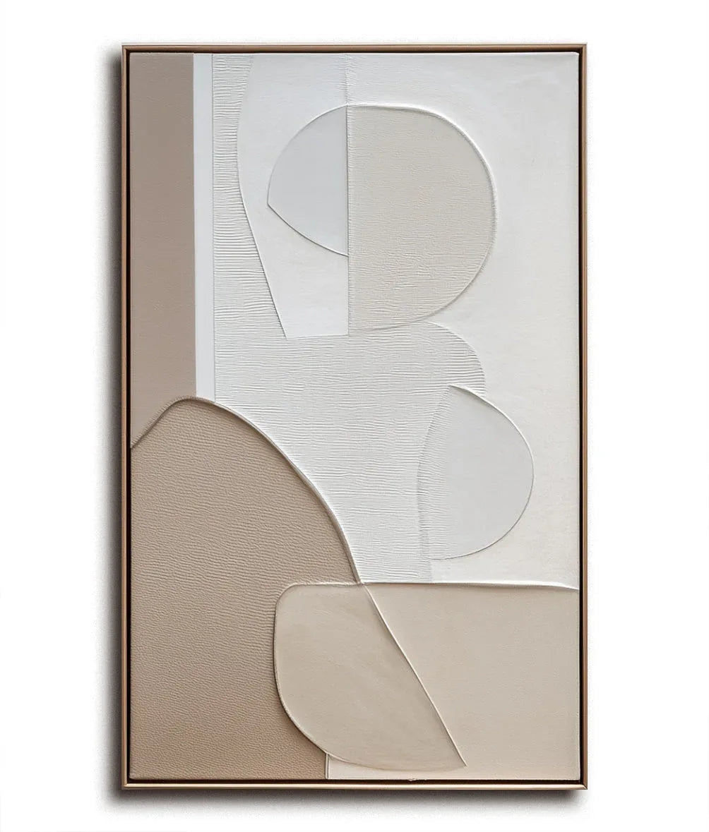 Earthy Form Relief-Soft Silhouette Minimalist Wall Art