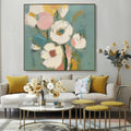 Blooming Grace Abstract Flowers-Abstract Soft Color Bouquet Texture Wall Art#FL10049
