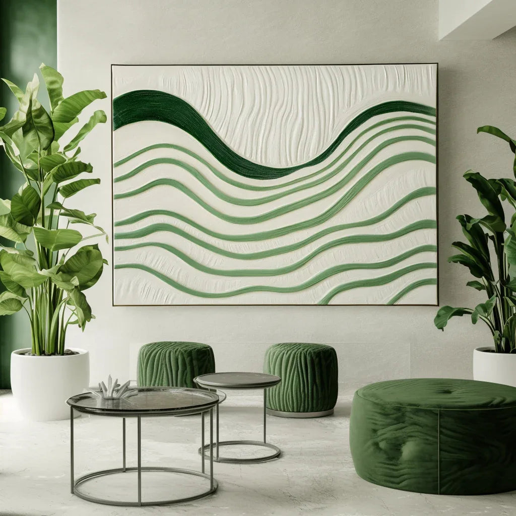Rhythms of Silence - Abstract Oil Painting for Textured Modern Wall Art