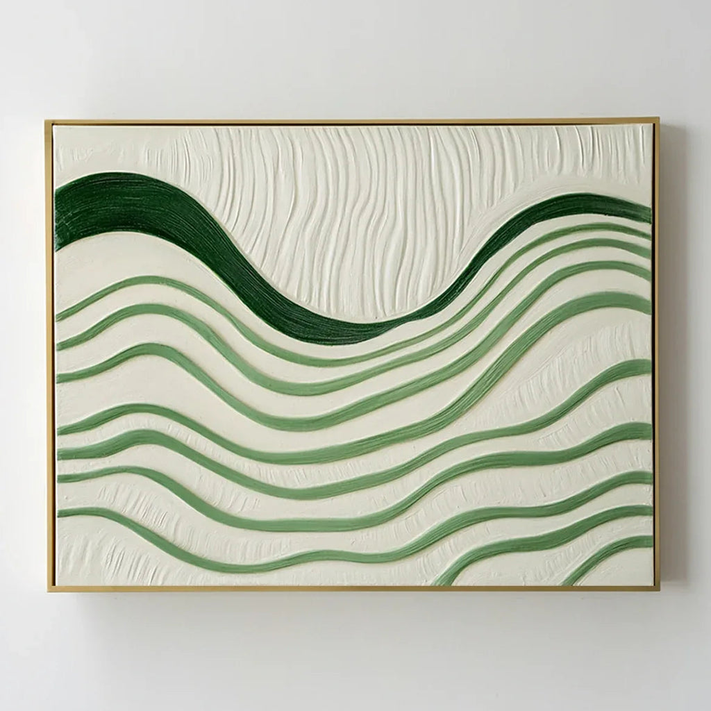Rhythms of Silence - Abstract Oil Painting for Textured Modern Wall Art