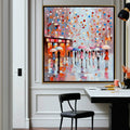 Dot Rain Urban-Colorful Urban Abstract Texture Wall Art