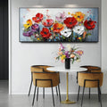 Garden Symphony - Colorful Textured Wall Art for Modern Decor#FL10068