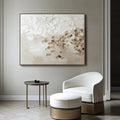Golden Drift - Hand-Painted Abstract Oil Painting
