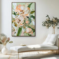 Flourishing Beauty-Hand-Painted Abstract Thick-Painted Floral Wall Art#FL10080