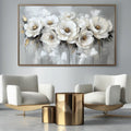 Petal Reverie - Textured 3D Floral Abstract Oil Painting#FL10065