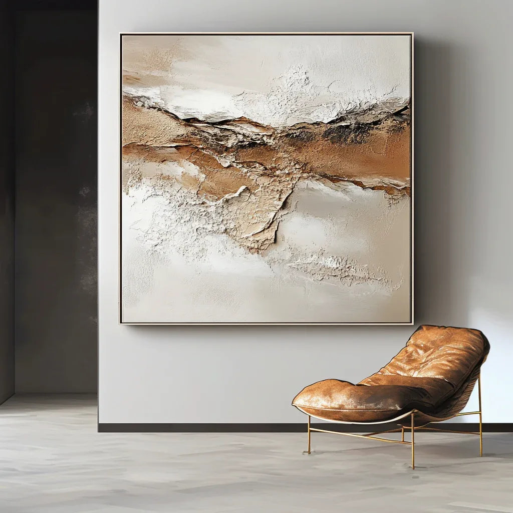 Erosion’s Whisper - Hand Drawn Texture Earth Rock Wall Art