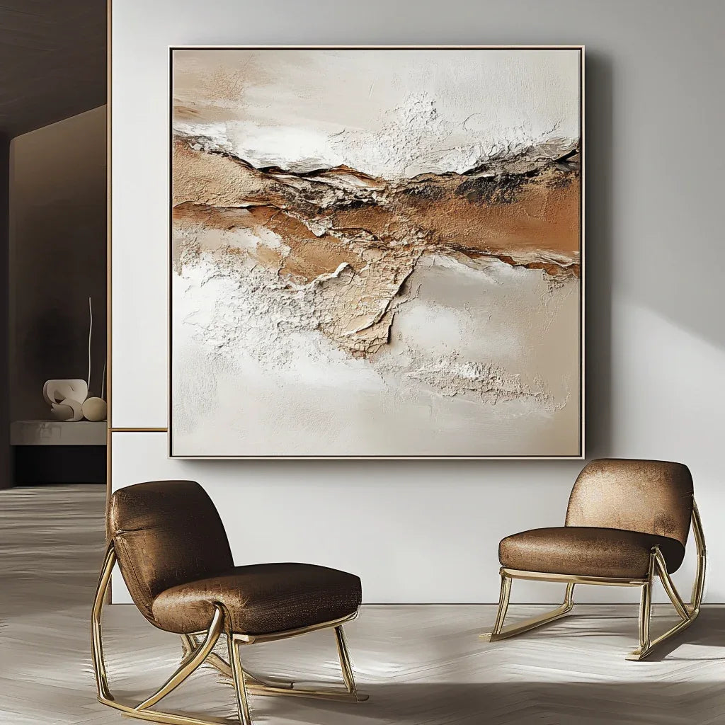 Erosion’s Whisper - Hand Drawn Texture Earth Rock Wall Art