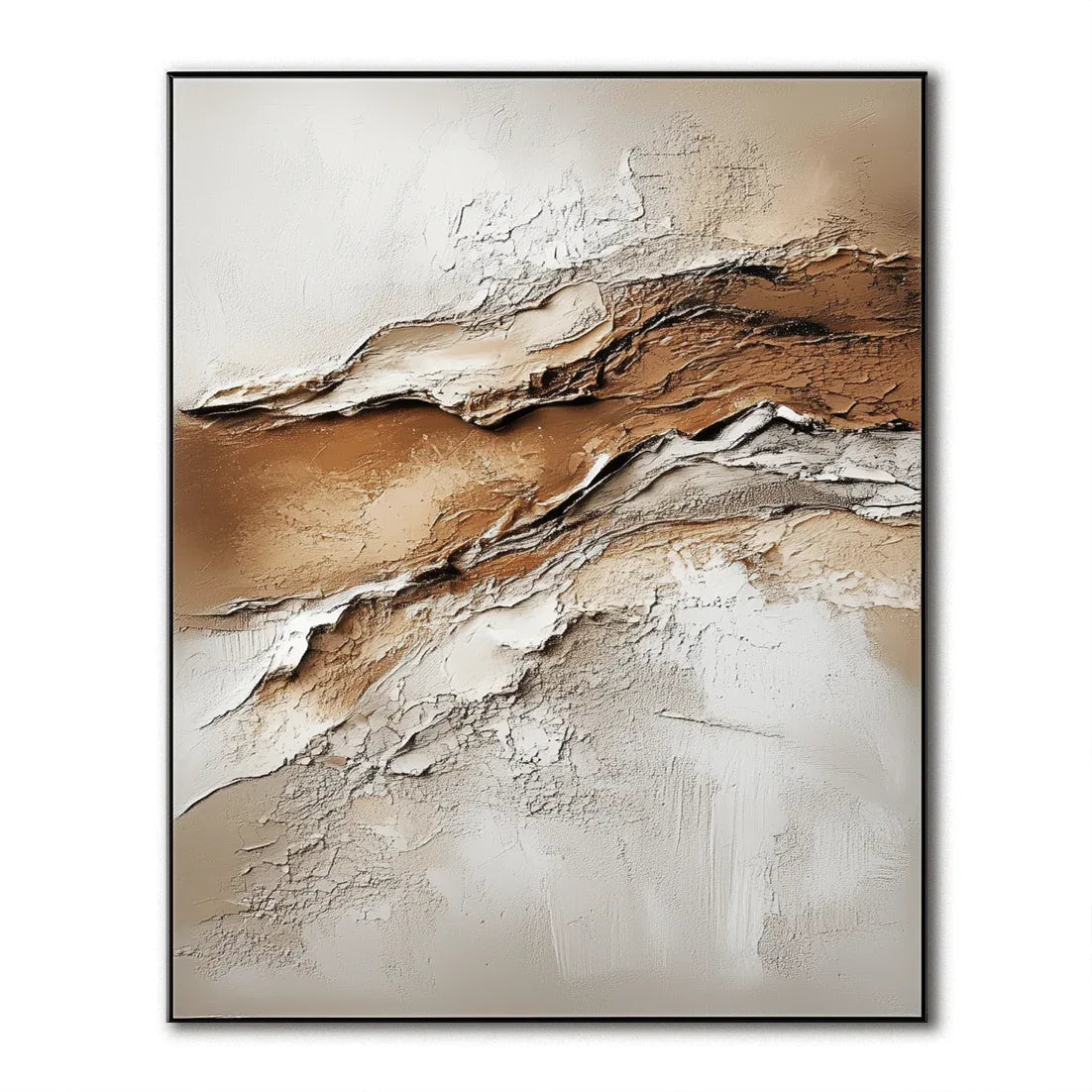 Earthy Texture and Soft Tones 2 - Textured Abstract Painting