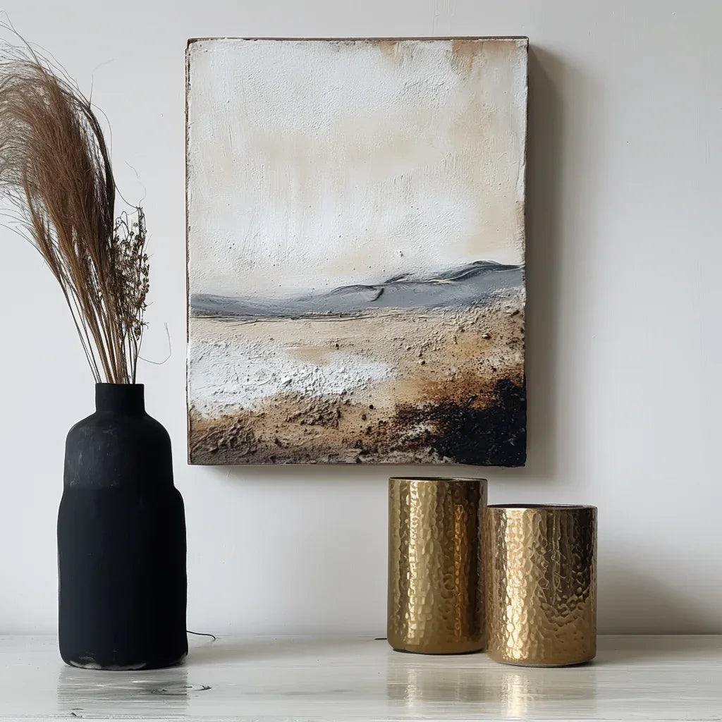 Abstract Landscape in Earthy Tones 1 - Textured Nature Art