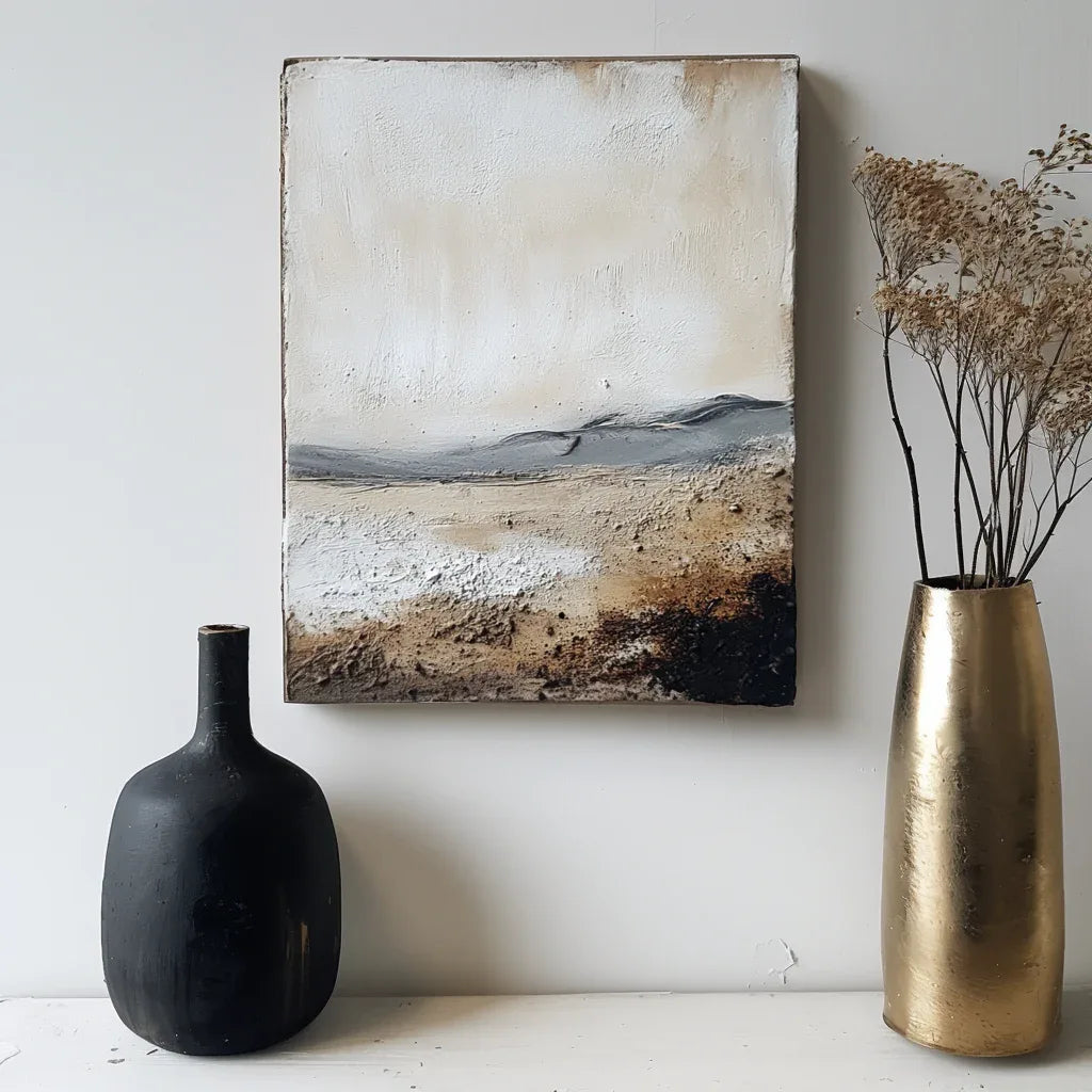 Abstract Landscape in Earthy Tones 1 - Textured Nature Art