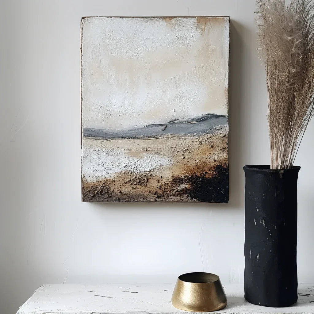 Abstract Landscape in Earthy Tones 1 - Textured Nature Art