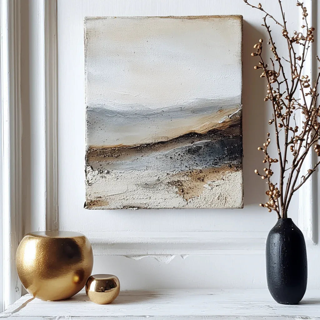 Silent Horizon - Abstract Wall Art of Natural Atmosphere in Indoor or Bedroom