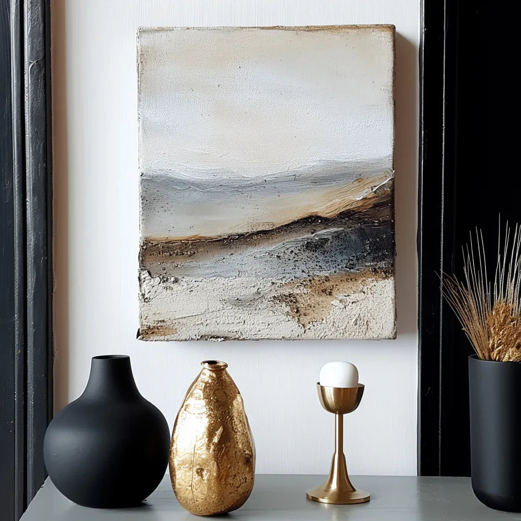 Silent Horizon - Abstract Wall Art of Natural Atmosphere in Indoor or Bedroom