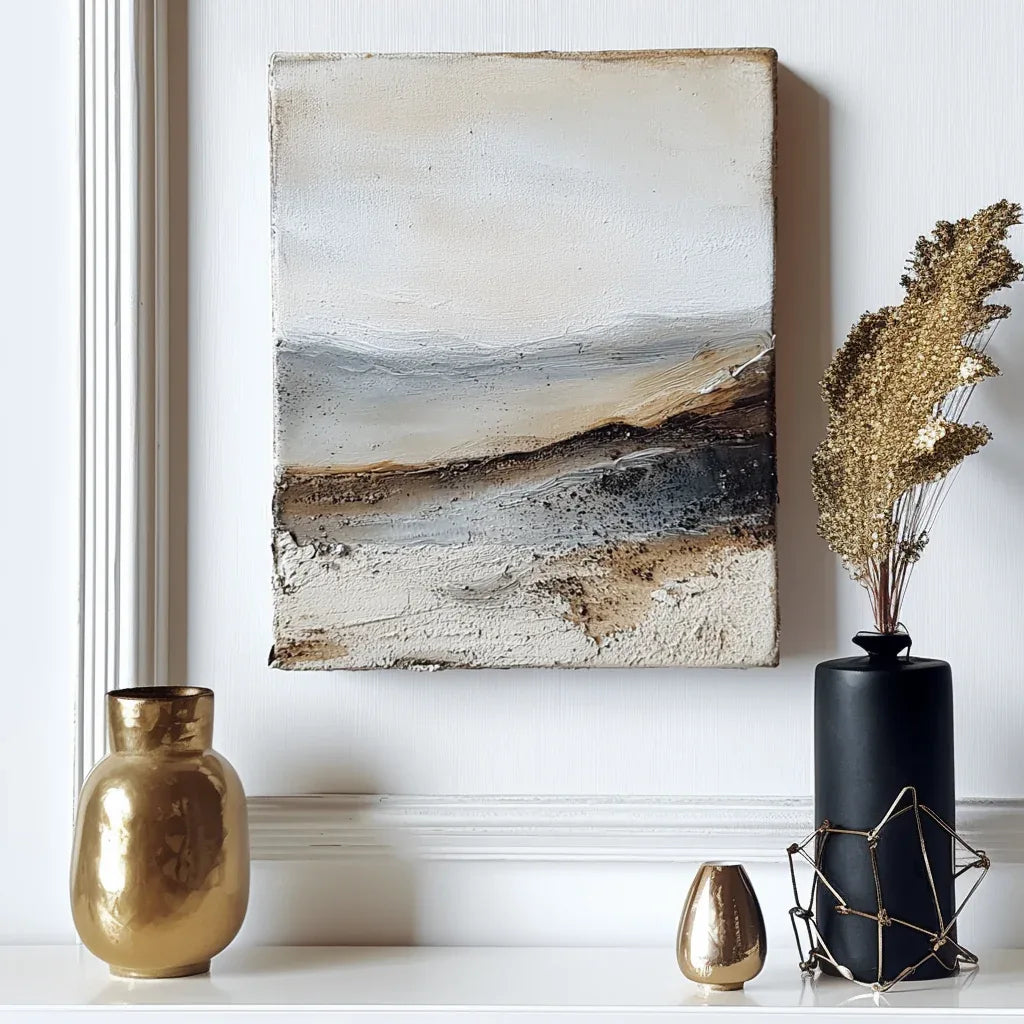 Abstract Landscape in Earthy Tones 2 - Textured Nature Art