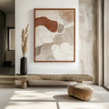 Earthen Harmony-Modern Minimalist Wabi-Sabi Style Abstract Wall Art