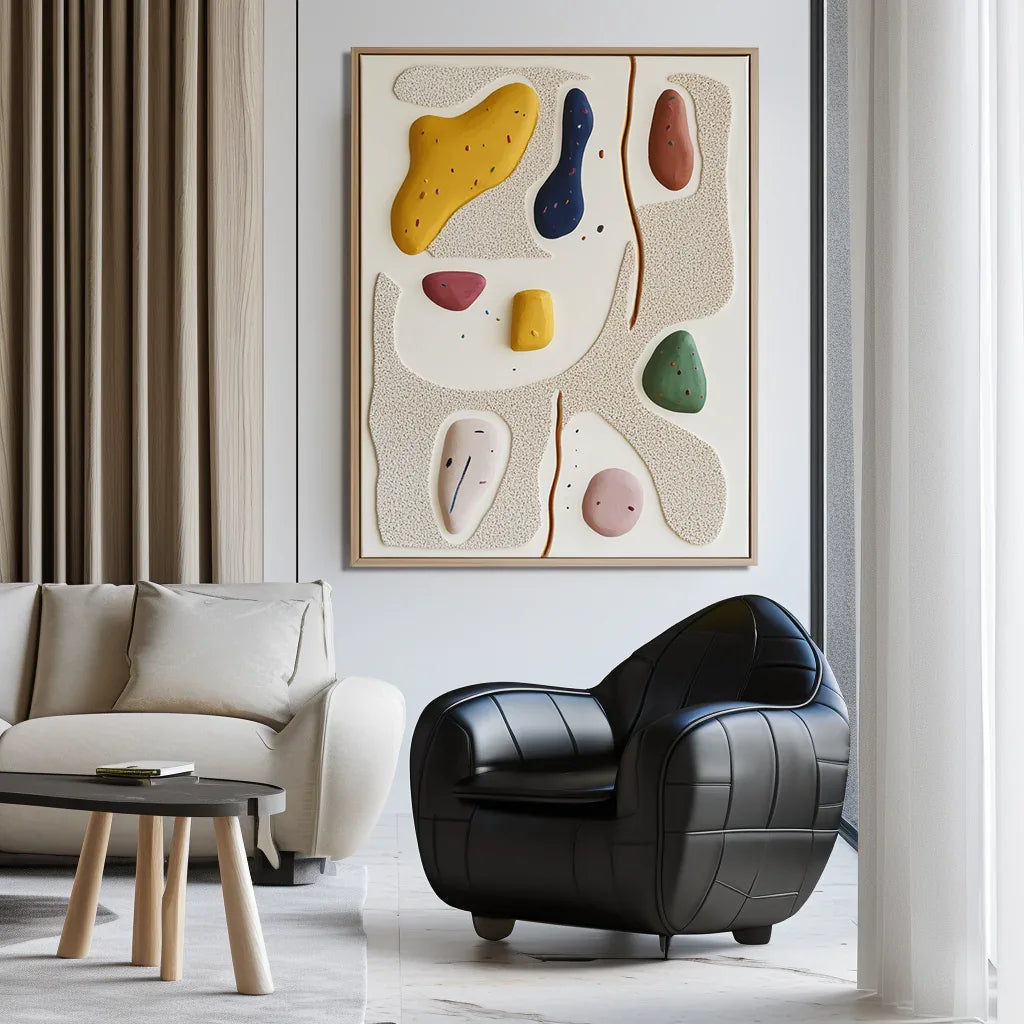 Playful Abstraction-Modern Space Healing Abstract Wall Art