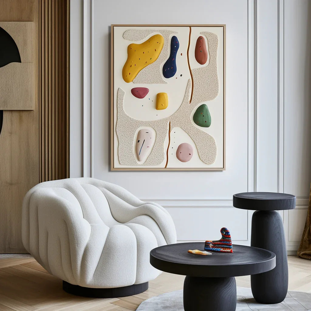 Playful Abstraction-Modern Space Healing Abstract Wall Art