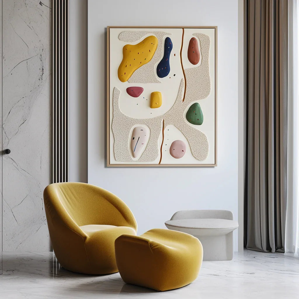 Playful Abstraction-Modern Space Healing Abstract Wall Art