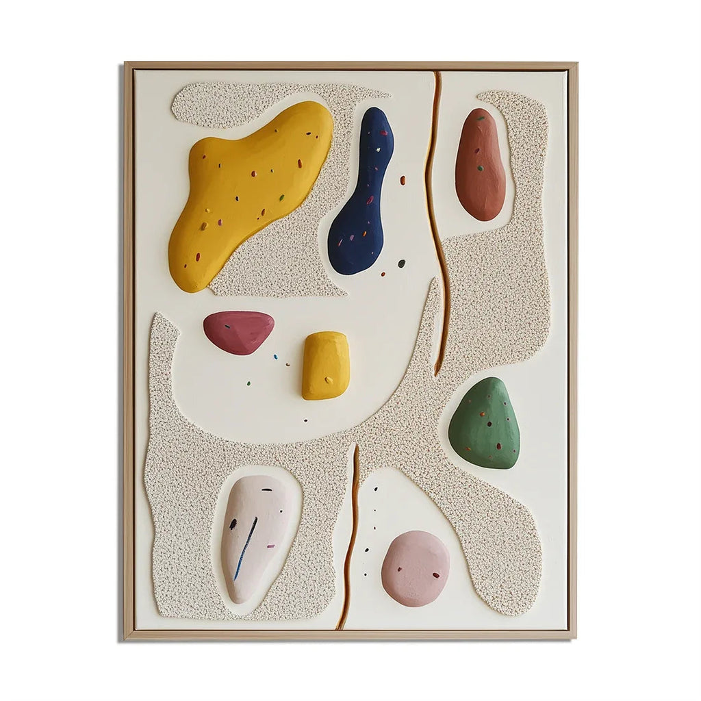 Playful Abstraction-Modern Space Healing Abstract Wall Art