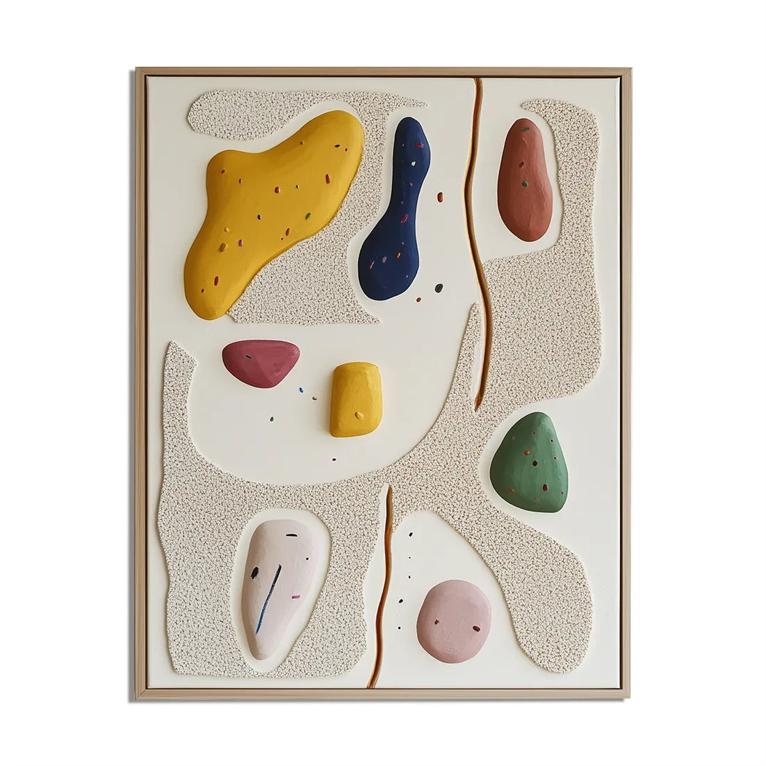Playful Abstraction-Modern Space Healing Abstract Wall Art