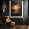 Ember Horizon-Modern Abstract Light and Shadow Texture Wall Art