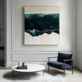 Horizontal Realm - Modern Minimalist Interior Design Abstract Ocean Wall Art