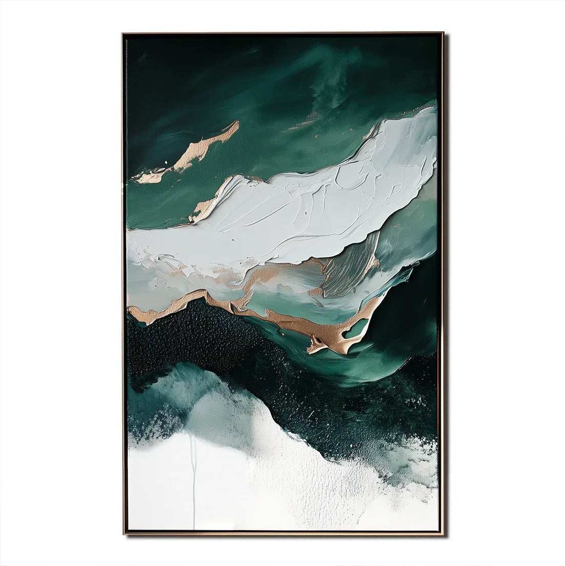 Above the watershed-Modern Hand-Painted Water Ripple Abstract Texture Wall Art