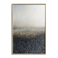 Silent Gravity -Wabi Sabi Style Texture Gradient Abstract Oil Painting Wall Art