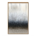 Gravity in Silence -Modern Minimalist 3D Vertical Droplet Texture Abstract Wall Art