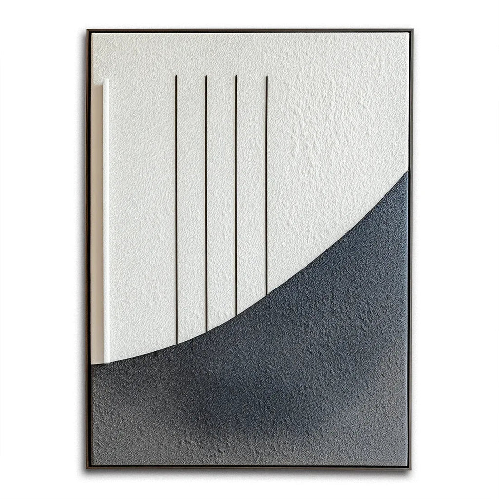 Quiet Axis-Minimalist Linear Geometric Abstract Wall Art in Modern Interior Decoration