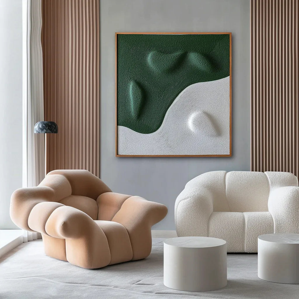 Contour Drift - Modern Minimalist Abstract Geometric Wall Art