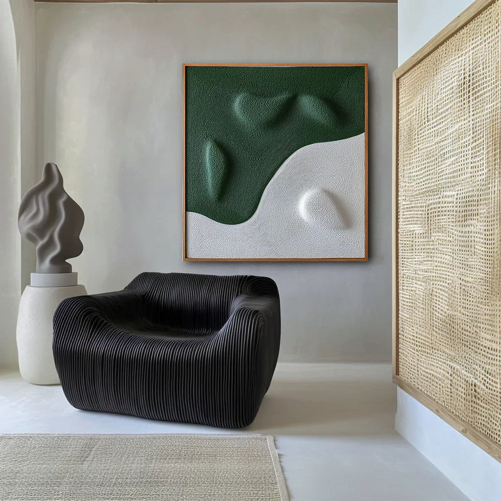 Contour Drift - Modern Minimalist Abstract Geometric Wall Art