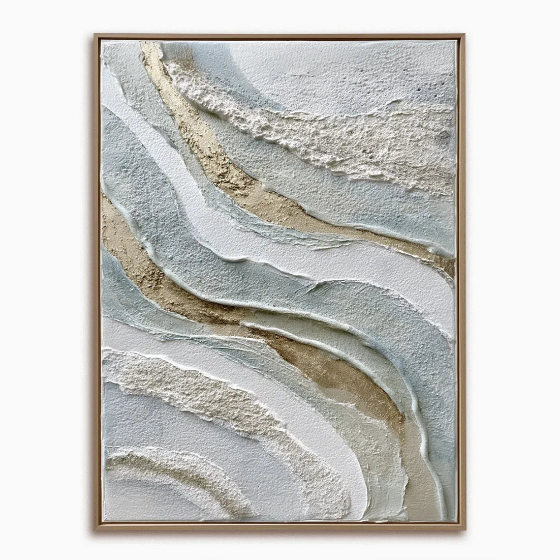 Flowing Layers – Modern Home Design: Vertical Hand drawn Flow Texture Wall Art