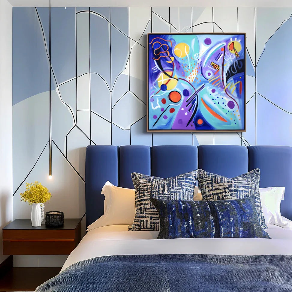 Artextured – Pop Symphony | Colorful Geometric Abstract Pop Art Painting#AB14075