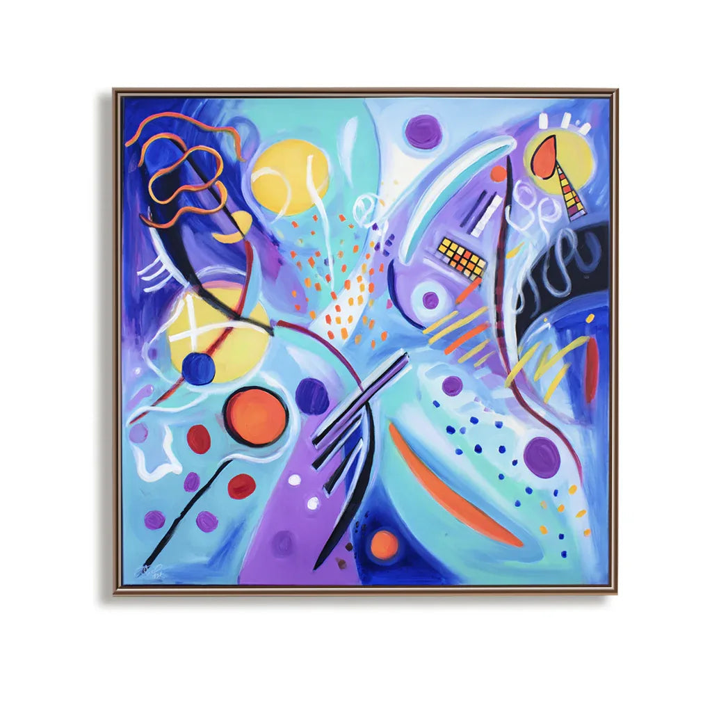 Artextured – Pop Symphony | Colorful Geometric Abstract Pop Art Painting#AB14075