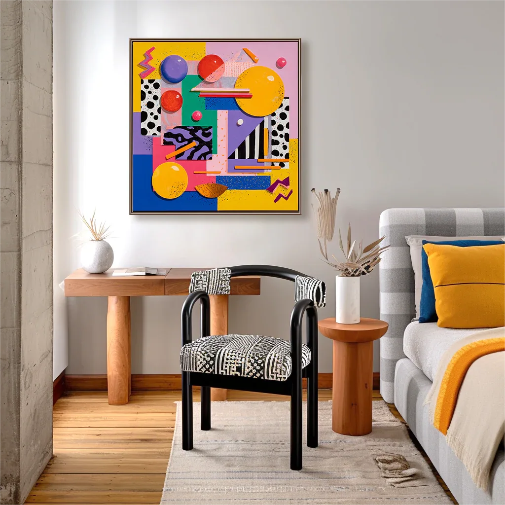 Artextured – Pop Geometry | Bold Abstract Pop Art Canvas Painting#AB14073