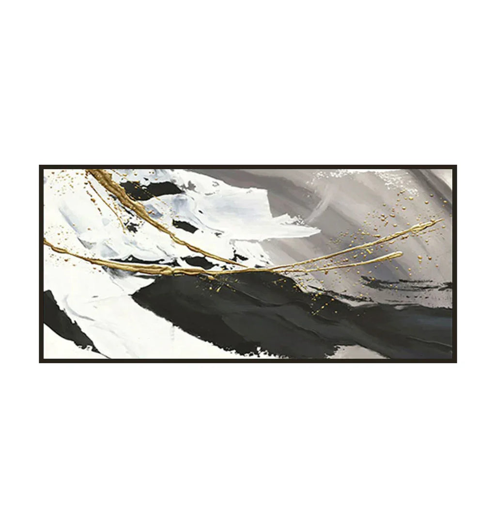 Monochrome Contrast-Minimalist Living Room Space Magic Wall Art