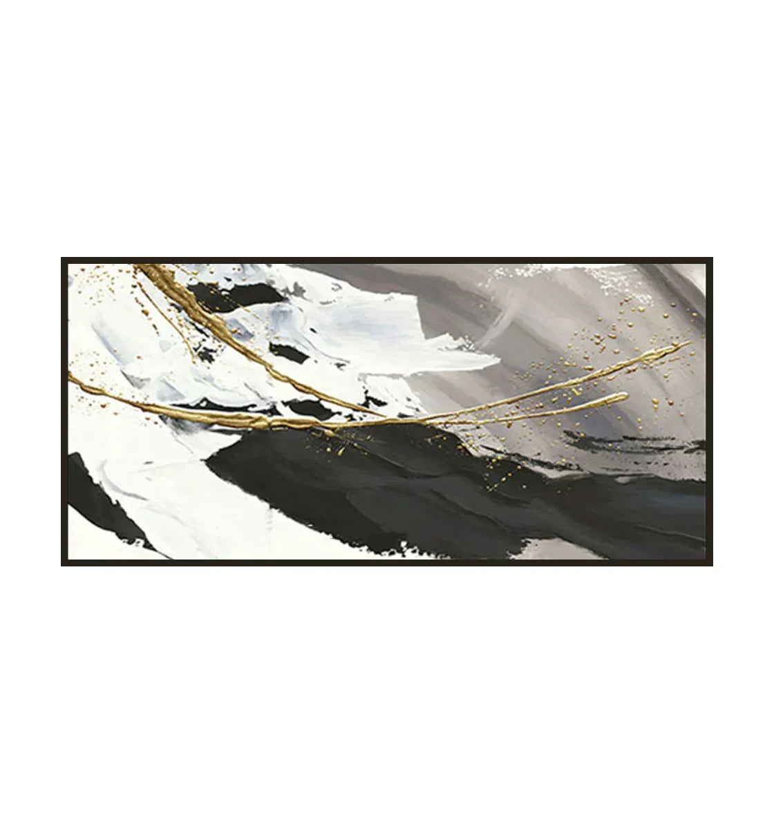 Monochrome Contrast-Minimalist Living Room Space Magic Wall Art