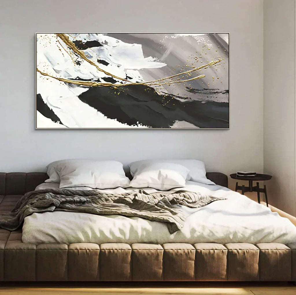 Monochrome Contrast-Minimalist Living Room Space Magic Wall Art
