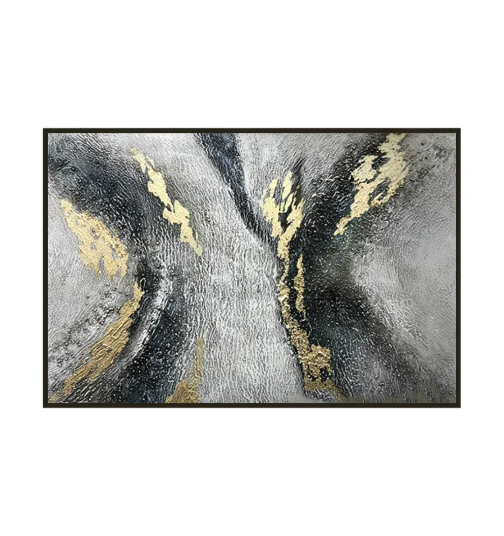 Raging River-Modern Minimalist Surging River Texture Wall Art