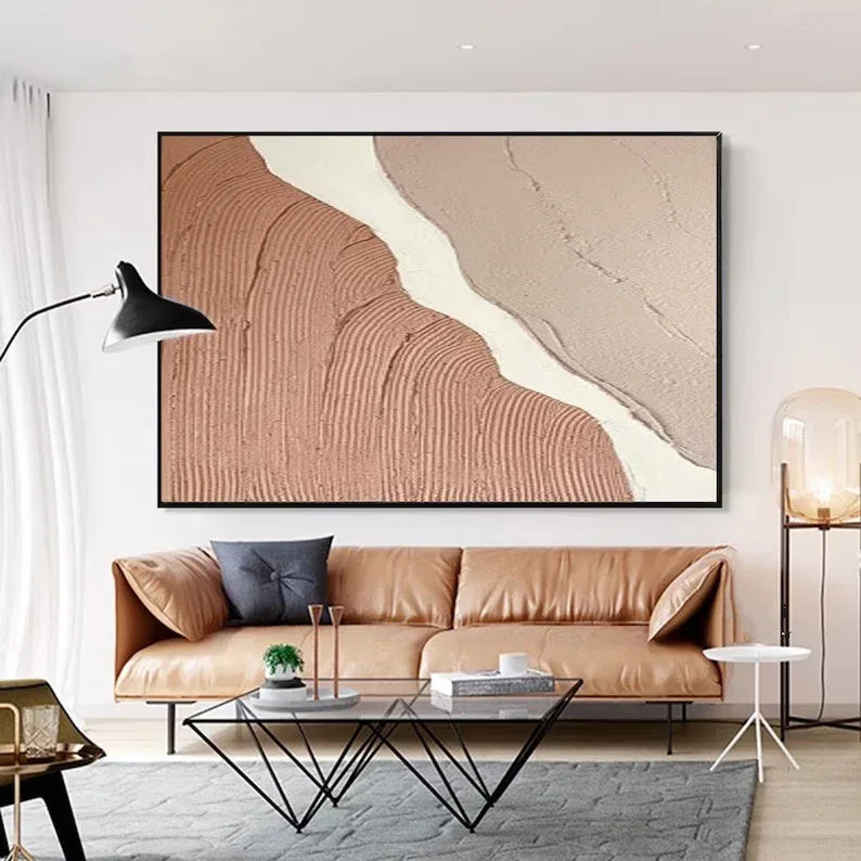 Desert Flow-Natural Abstract Earth Texture Wall Art