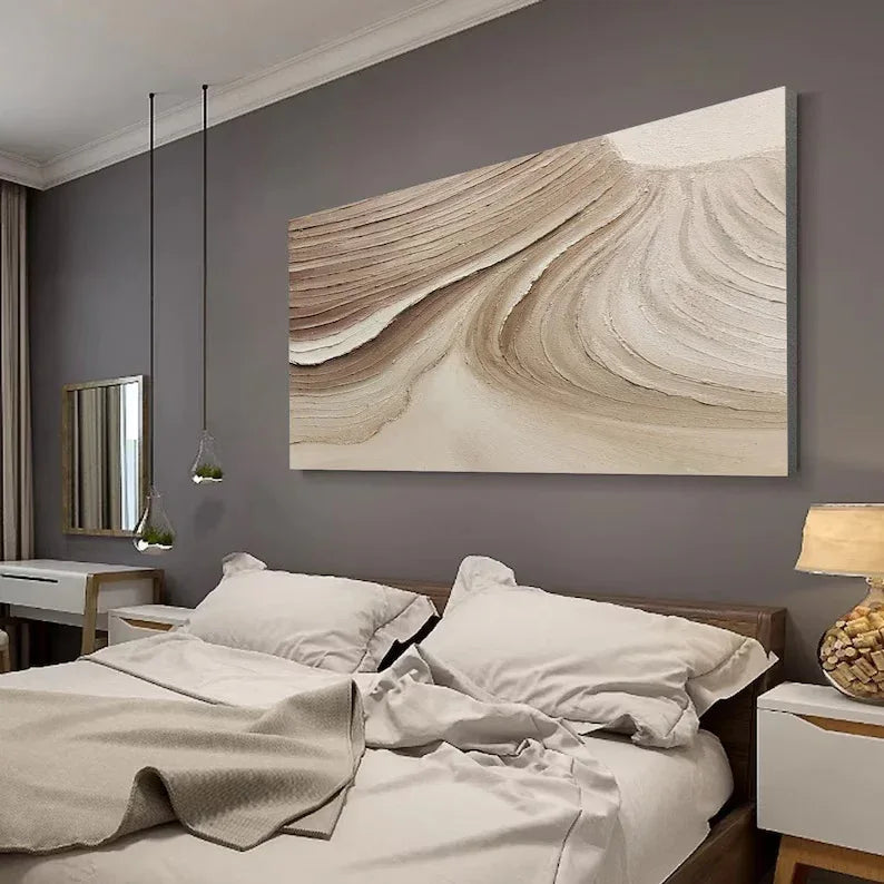 Flowing Sand Textures-Abstract Gobi Desert Weathered Textured Wall Art