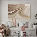 Flowing Sand Textures-Abstract Gobi Desert Weathered Textured Wall Art
