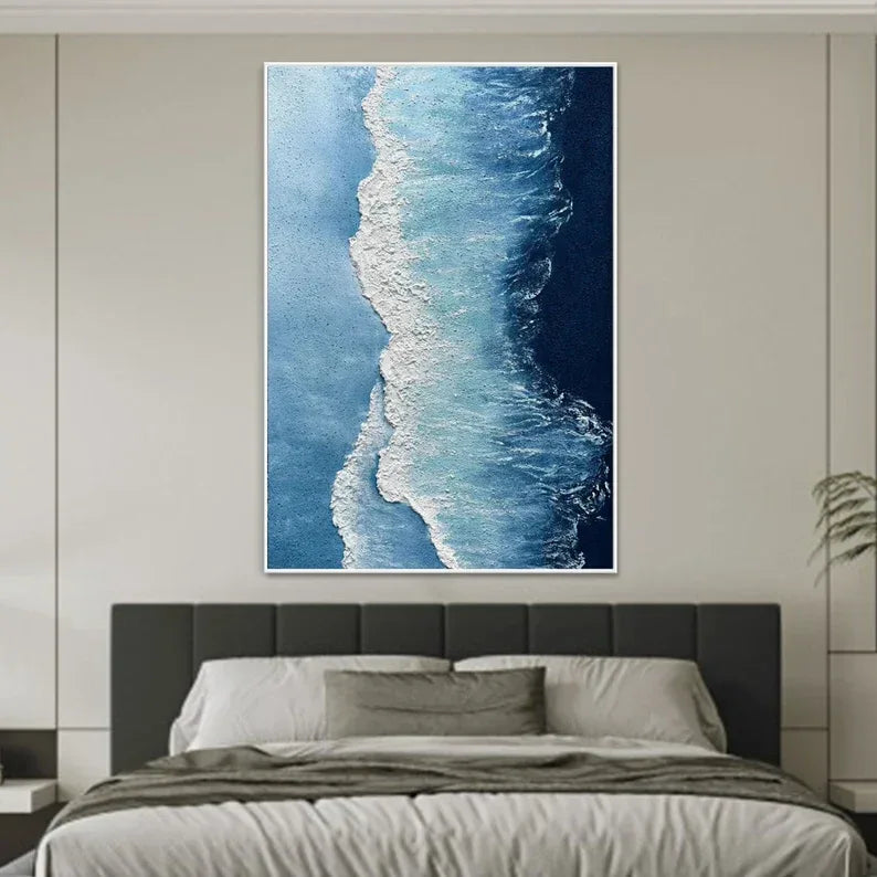 Ocean Symphony -Abstract Texture Sea View Wall Art#AB26102