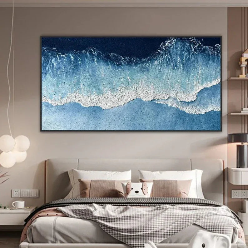Ocean Symphony -Abstract Texture Sea View Wall Art#AB26102