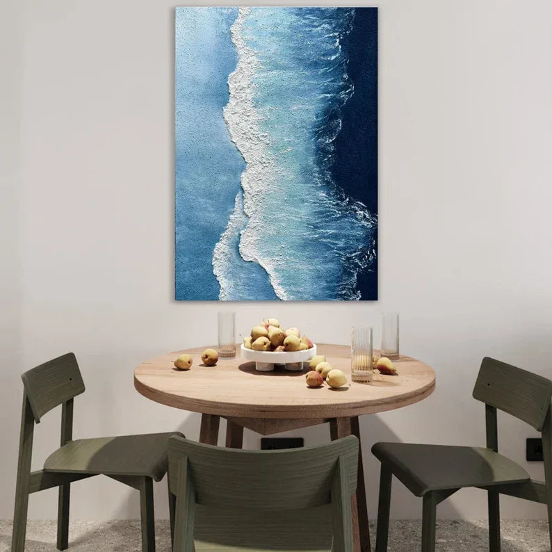 Ocean Symphony -Abstract Texture Sea View Wall Art#AB26102