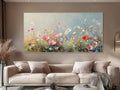 Meadow Symphony Canvas Art-Dimensional Floral Abstract Texture Wall Art#FL10019