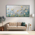 Floral Breeze-Minimalist Style Embossed Wildflower Wall Art#FL10026