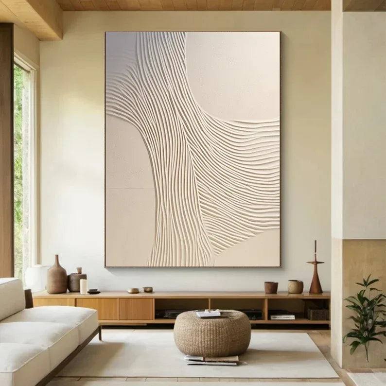 Natural Line Art-Minimalist Abstract Line Texture Wall Art